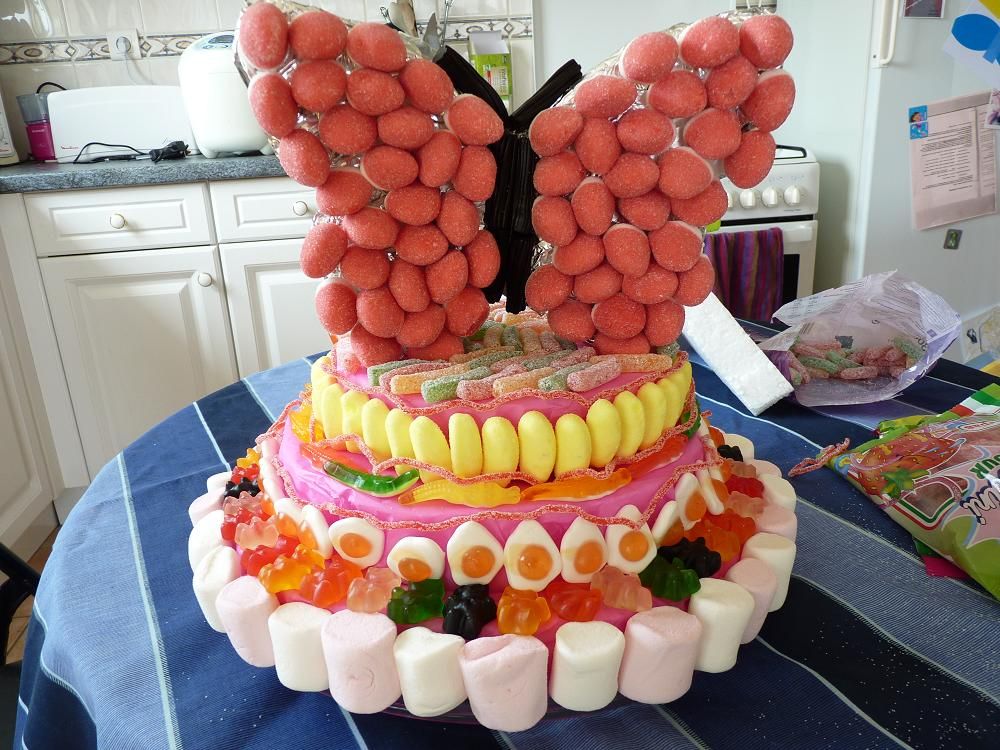 gâteau en bonbons